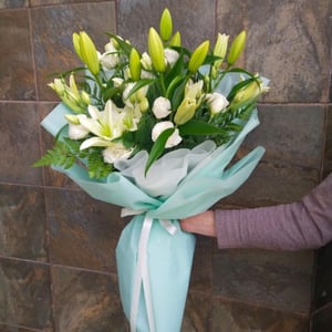 Ramo 'Lirio con eustoma'