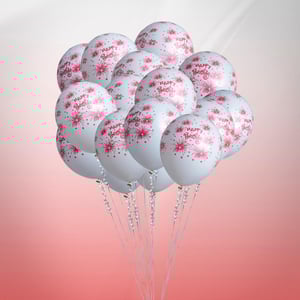 21 Birthday Balloons With Fire Work Desi