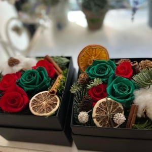 Christmas flower box