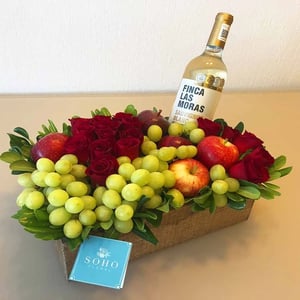 Vineyard at Home with Wine and Roses