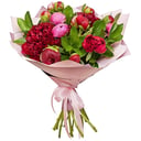 A bouquet of 15 peonies