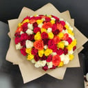 Blumenstrauß '101 farbige Rose'