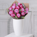 Bouquet 'Mystery: 20 Purple roses in a vase'