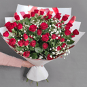 Bouquet of red spray roses