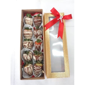 Box of 10 chocolate-covered strawberries