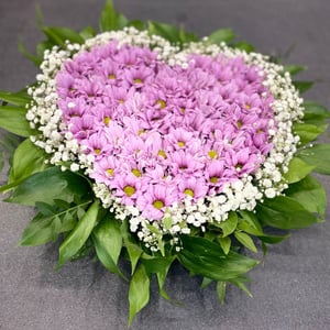 Heart-shaped composition