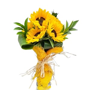 Golden Sunshine Sunflower Bouquet
