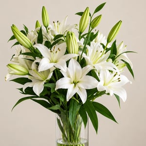 Bouquet 'Lis blanc Élégance Florale'