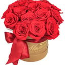 Hat box with flowers 'Phoenix'