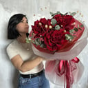 Bouquet 'Dutch red roses'