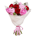 Bouquet 'A bouqet of 9 peonies'