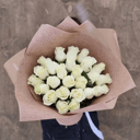 Bouquet of 25 White Roses