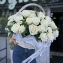 Cesta de flores 'Canasta de 51 rosas ecuatorianas'