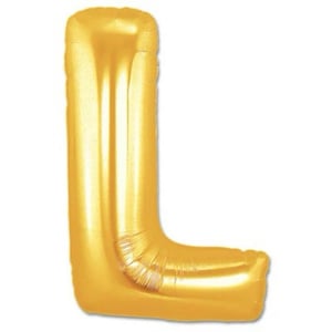 Gold Foil Letter L Balloon