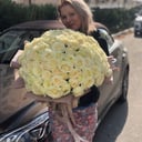 Blumenstrauß '101 Weiße Rose'