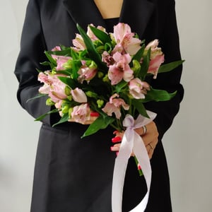 Lavender Alstroemeria Bridal Bouquet