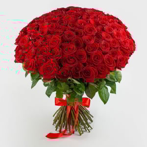 Bouquet of 101 roses "Red letter"