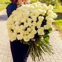 Bouquet 'Rose white 80 cm 101 pcs'