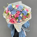 Bouquet 'Pink and blue'