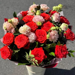 Flower box 'Roses in vase'