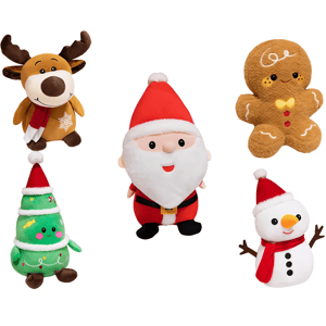 Collection of Christmas stuffed toys
