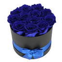 Luxury Dozen Preserved Sapphire Roses