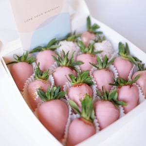 Strawberries covered with Chocolate Box