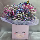 Flower box 'Colored gypsophila'