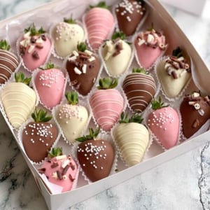 Assorted strawberries in chocolate "De La Bond"