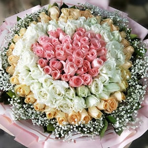 Mazzo 'Mi manchi nel cuore'