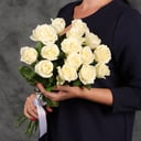 Bouquet of 15 white roses
