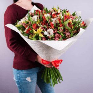 Bouquet '51 colorful alstroemeria'