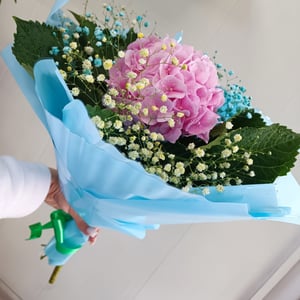 Bouquet with Hydrangea and Baby's Breath