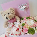 Sweet, plush romantic flower box
