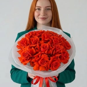 Bouquet of 15 French roses Nina