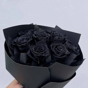 Midnight Black Roses Bouquet