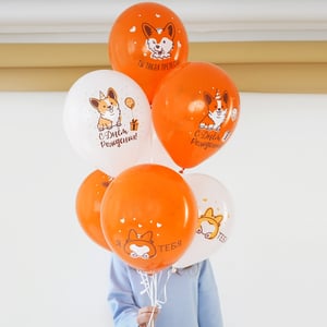 Balloon Set "Happy Birthday, Corgi"