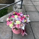 Blumenbox 'Komposition in einer Hutschachtel'