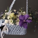 Blumenbeutel mit einer Orchidee