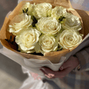 White roses in craft