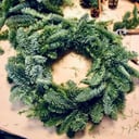 Arrangement 'Christmas Wreath of Nobilis spruce - 5pcs'