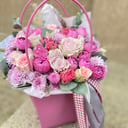 Caja de flores 'Niebla Lila'