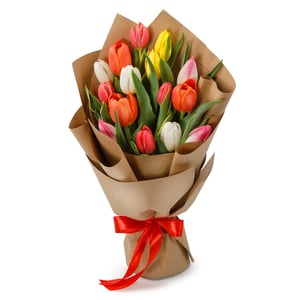 Bouquet of 15 tulips "April"