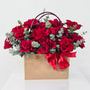 Blumentasche 'Beutel mit 17 roten Rosen'