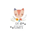 CAT in FLOWERS