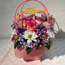 Handtasche mit Blumen