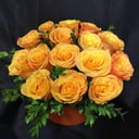 Hat box with flowers 'Tris'