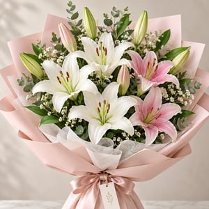Bouquet of Oriental Lilies