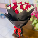 Bouquet '31 red and white mix roses'