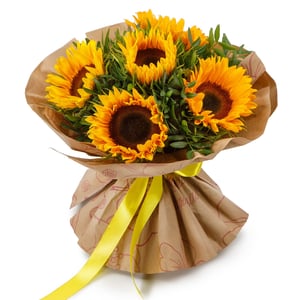 Bouquet with sunflowers "Star Summer"
